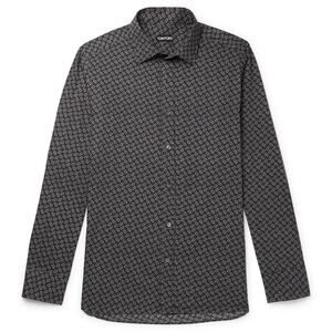 Tom Ford Paisley Print Cotton Lyocell Button Down Shirt Size 41 / 16